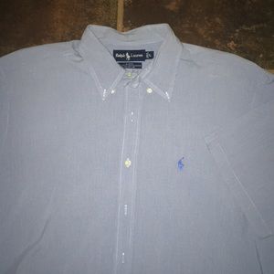 Polo Men’s shirt sleeve button down.